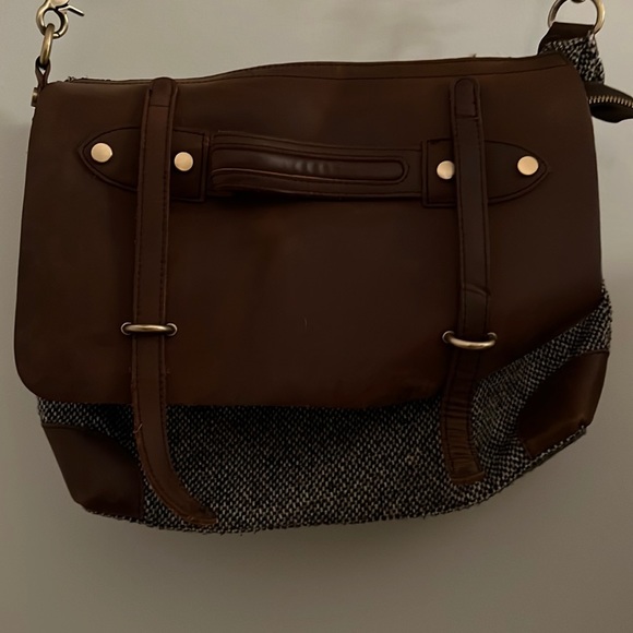 Anthropologie Bags Anthropologie Laptop Bag With Genuine Leather
